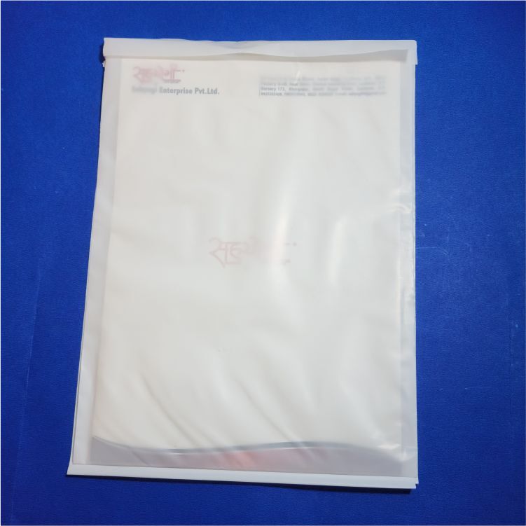 Prescription Velcro Poly Bag Milky, Size 9"x12" - Image 3