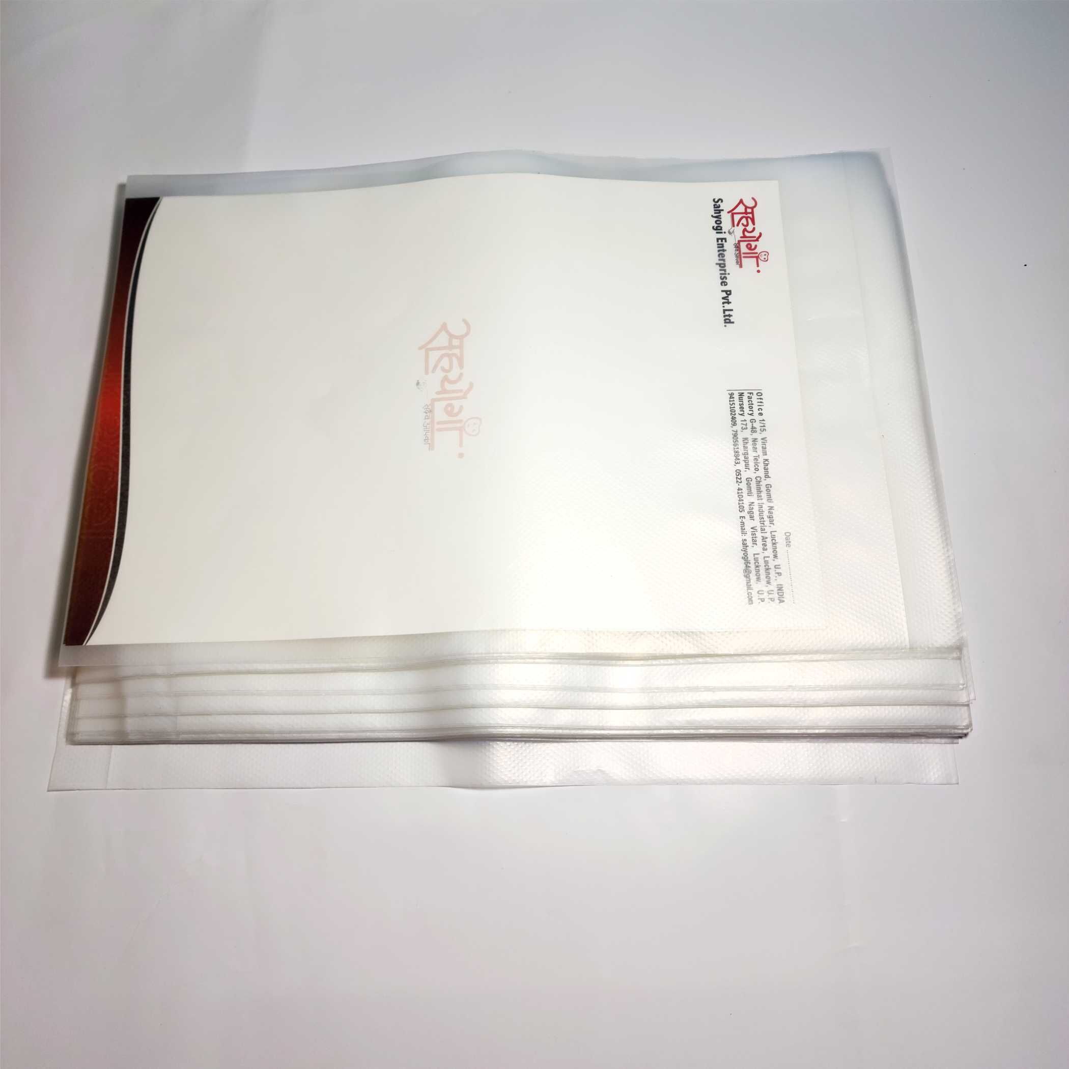 Prescription Poly Bag Transparent Embossed, Size 9"x12" - Image 3