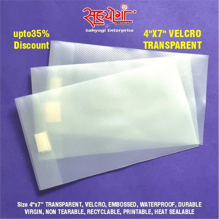 Premium Envelopes and Covers Velcro Transparent 4"X7" - Image 3