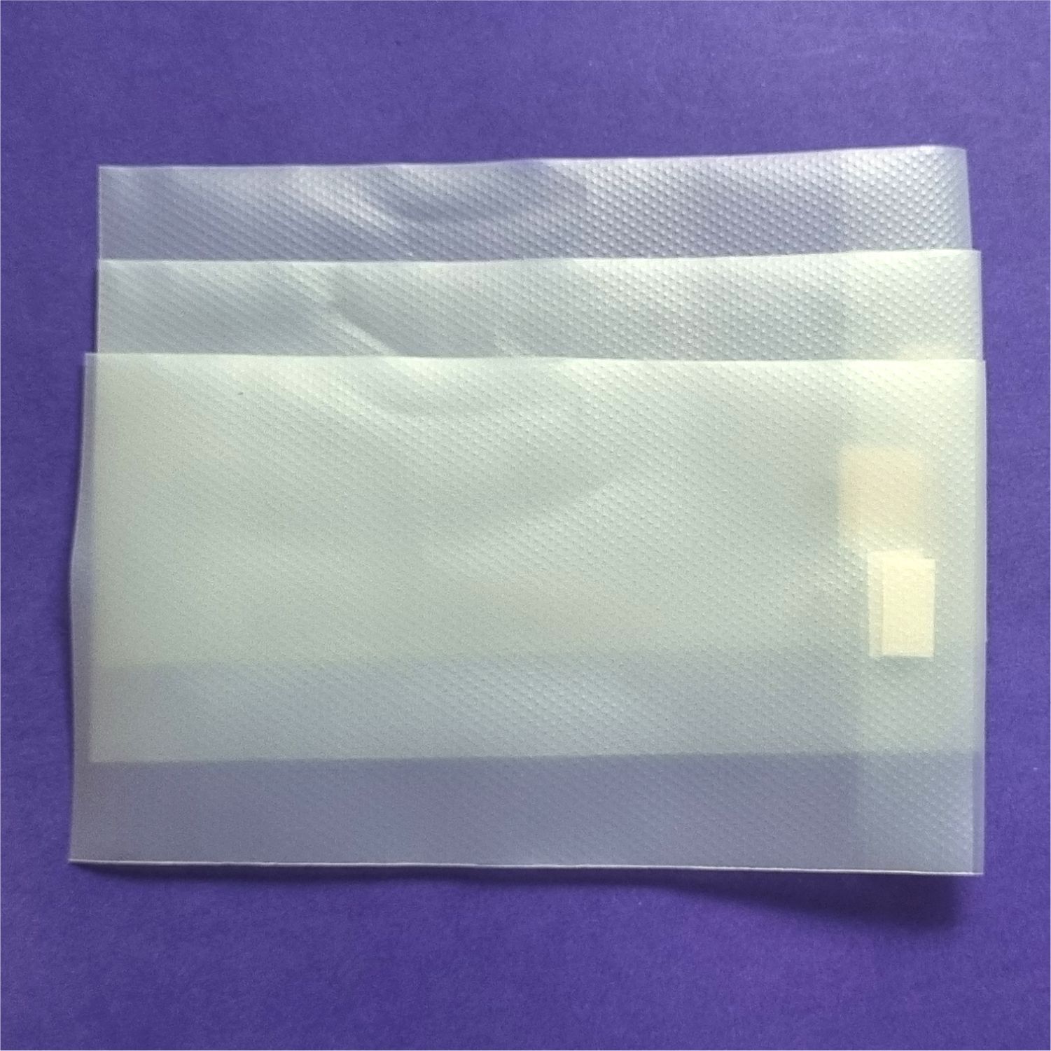 Small Velcro Bag Transparent, Size 4"x7" - Image 3
