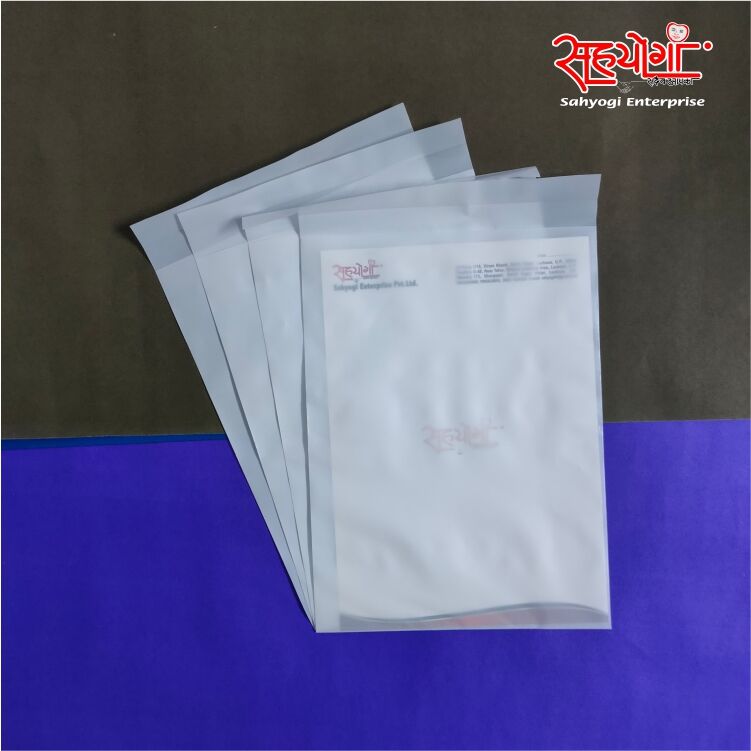 A4 Poly Bag Milky White Smooth Plain, Size 9"x12" - Image 7